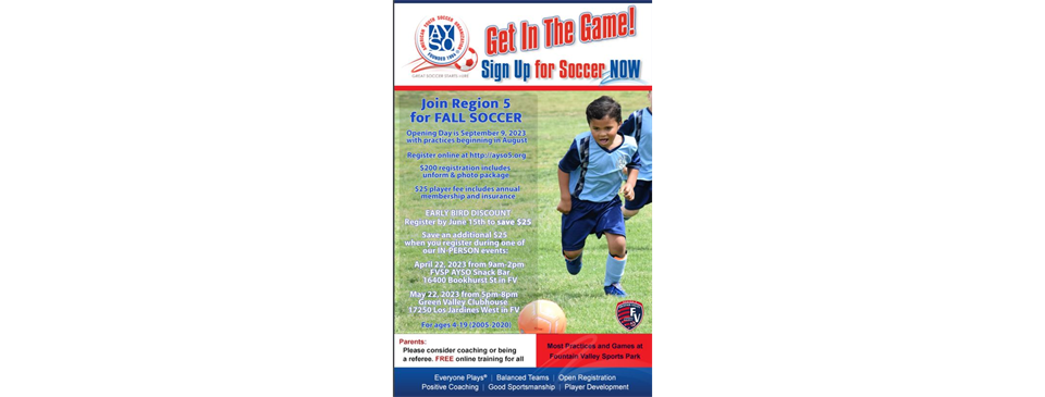 Fall 2023 Registration